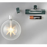  Simply clip the LED bauble to a branch on your Christmas tree &ndash; the small battery box is easily concealed under it.