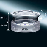  The zoom works just like an objective lens: The distance between the lenses changes as you rotate the ring.