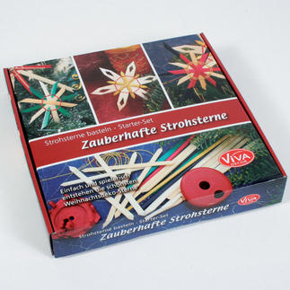 Komplettset `Bastel-Set Strohsterne`